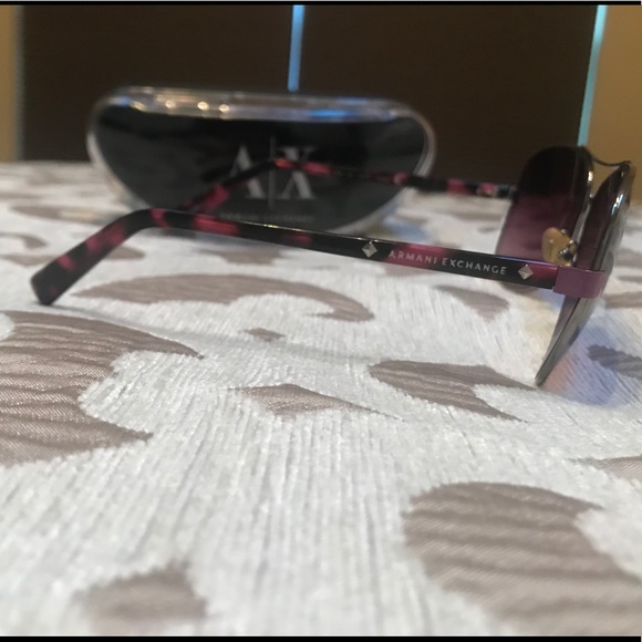 Armani Exchange purple aviator sunglasses - Picture 3 of 11